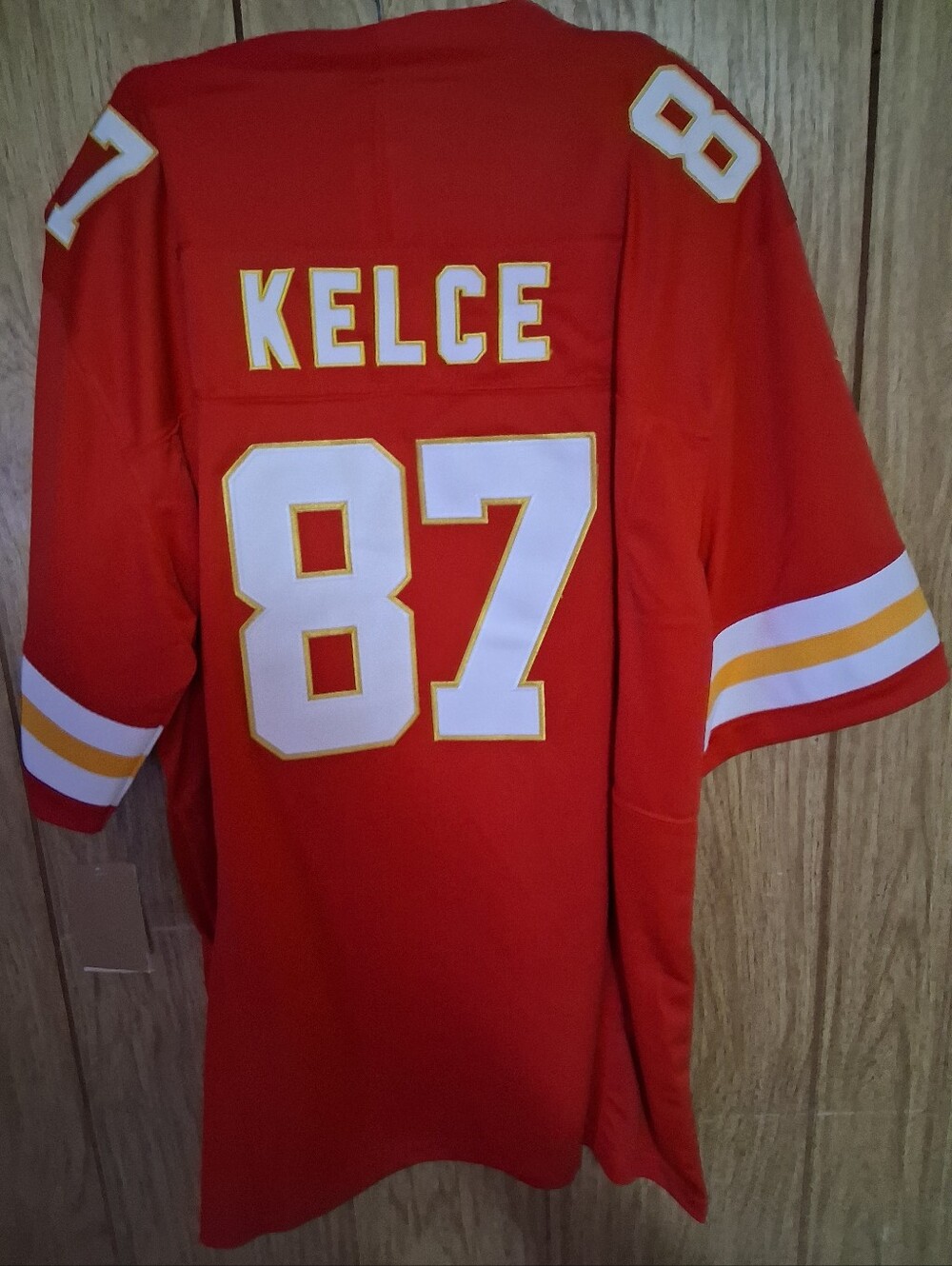 Mystery Sports Card With Travis Kelce Kansas City Chiefs XL Fuse Home Jersey